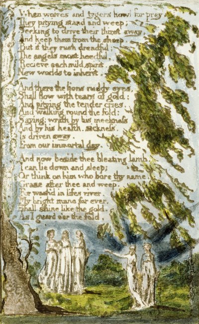 Night (cont.): Plate 20 from Songs of Innocence and of Experience (copy R) c.1802-08 by William Blake